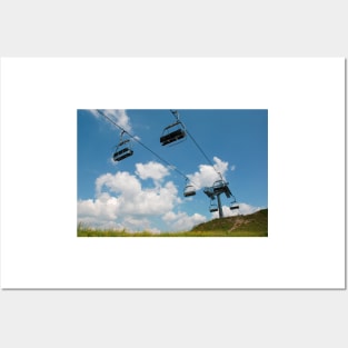 Ski Lift on Monte Zoncolan in Summer Posters and Art